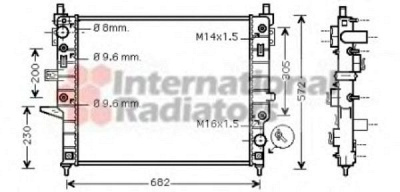 VAN WEZEL 30002271 -  Радиатор, охлаждение двигателя